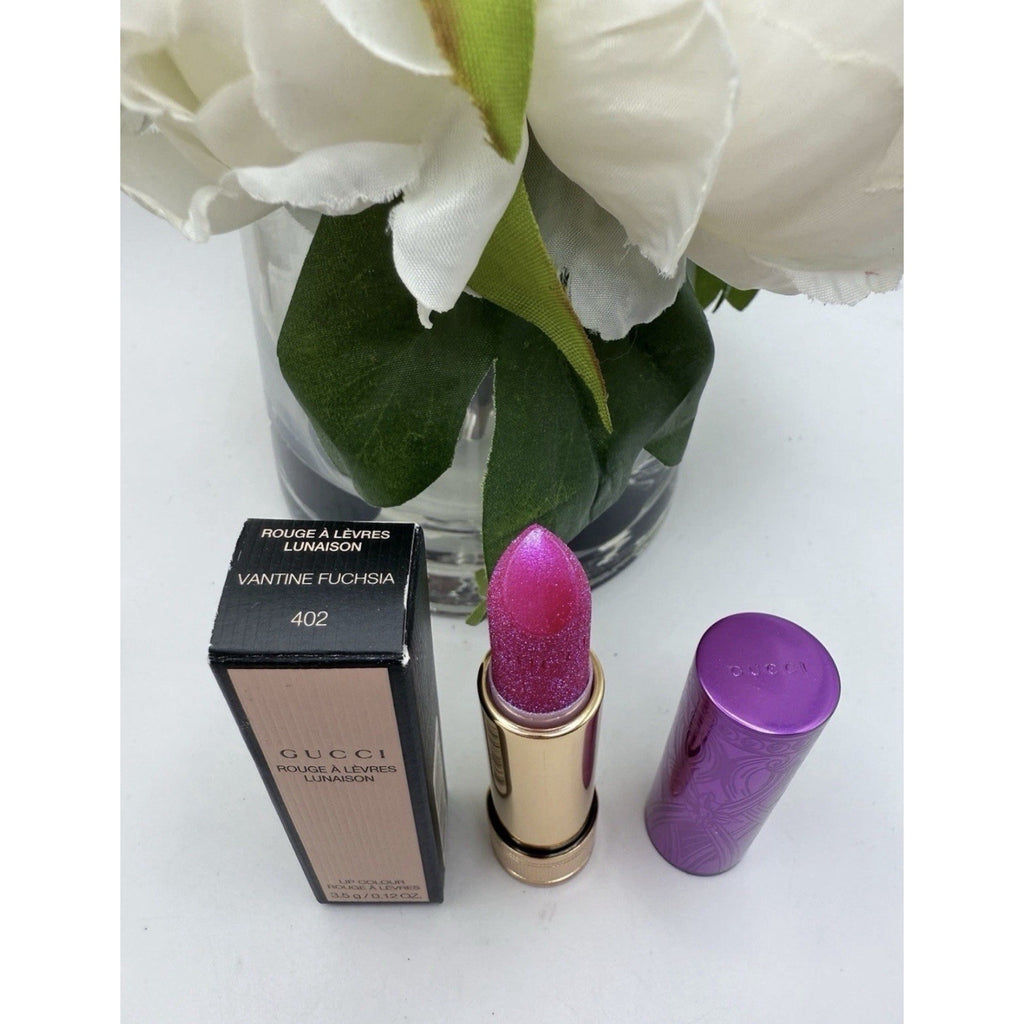 Gucci Lipstick 402 Valentine Fuchsia Lunaison 3.5g / 0.12oz New