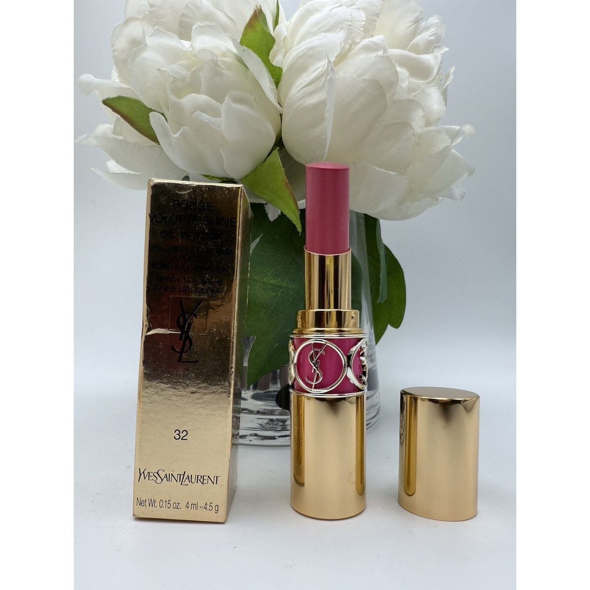 Yves Saint Laurent rouge volupte shine oil-in-stick lipstick 32 Pink Caban .15oz