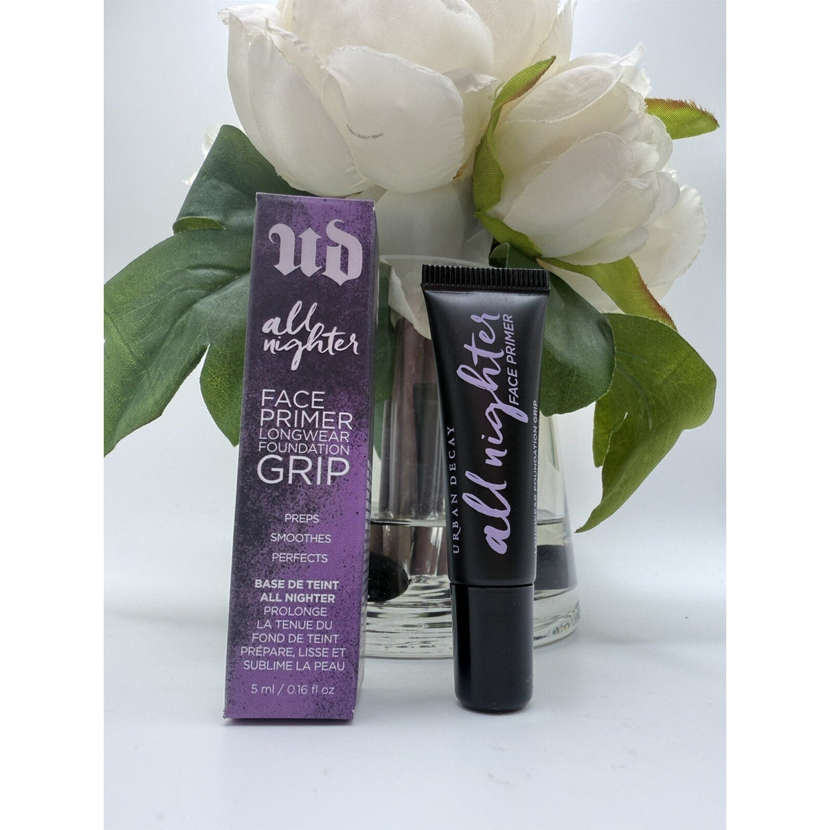 Urban Decay All Nighter Face Primer Longwear Foundation Grip Travel Mini .16oz