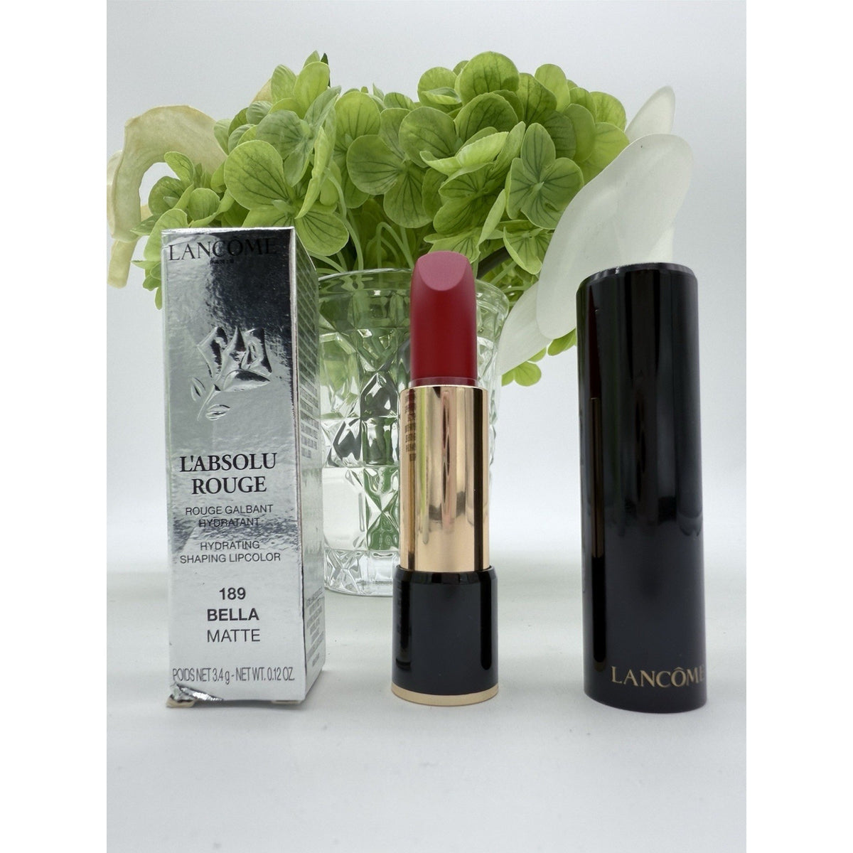 Lancome L'Absolu Rouge Hydrating Lipstick 189 Bella Matte 3.4g / .12oz