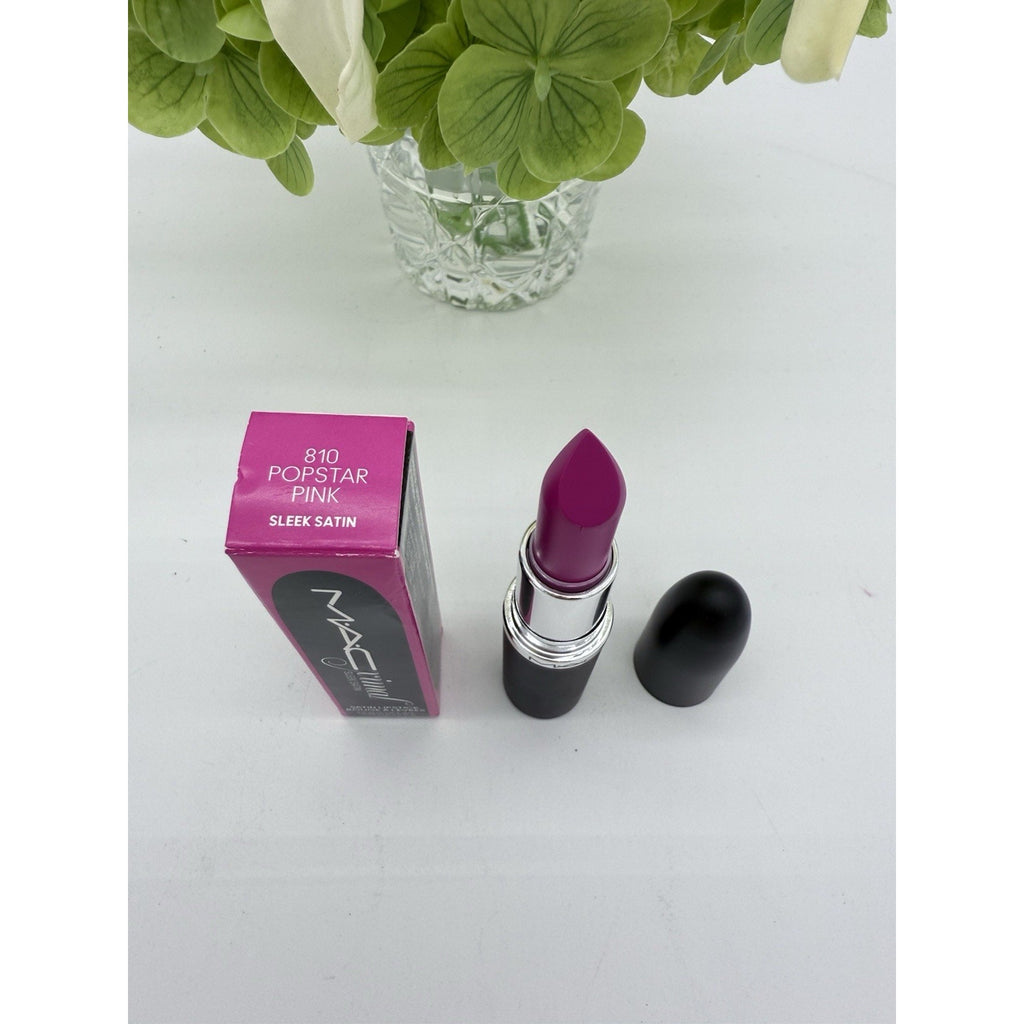 Mac M·A·CXIMAL SLEEK SATIN LIPSTICK 810 Popstar Pink .12oz / 3.5g