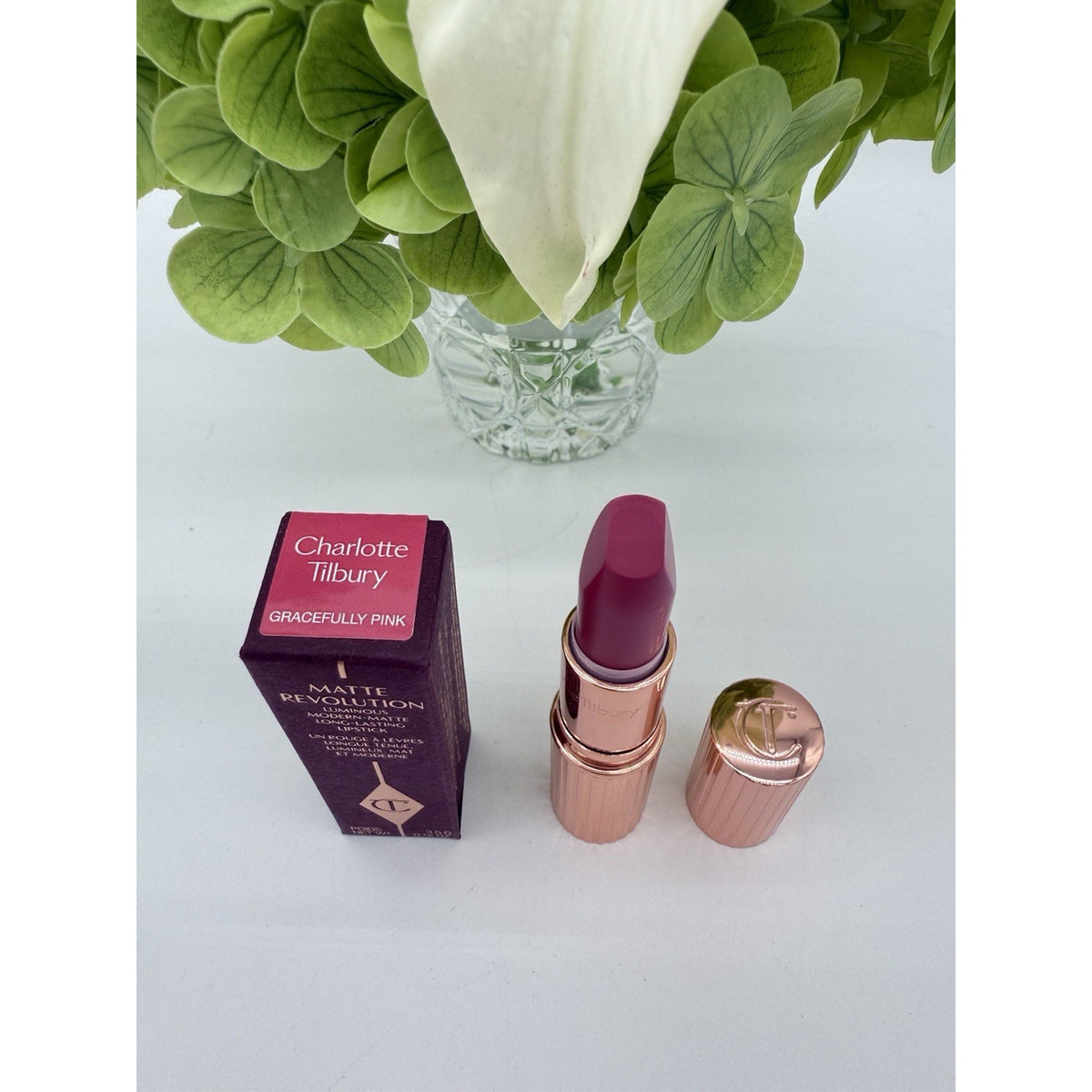Charlotte Tilbury Matte Revolution Lipstick Gracefully Pink .12oz / 3.5g