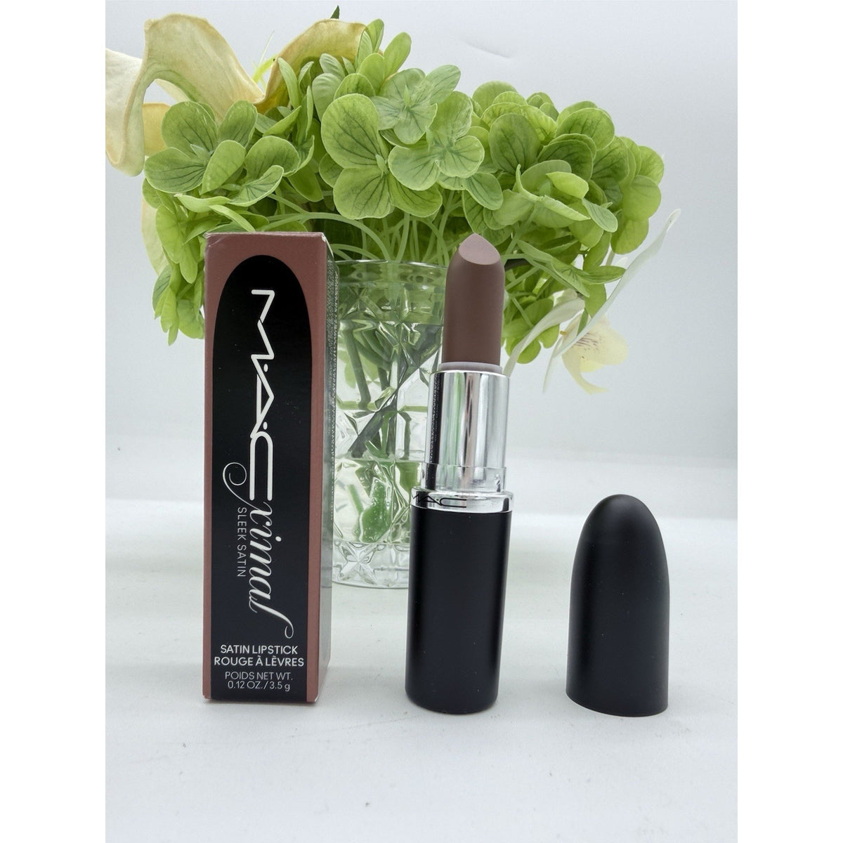 Mac Ximal Sleek Satin Lipstick Sleek Satin 838 STONE Full Size 3.5 g / 0.12 Oz.