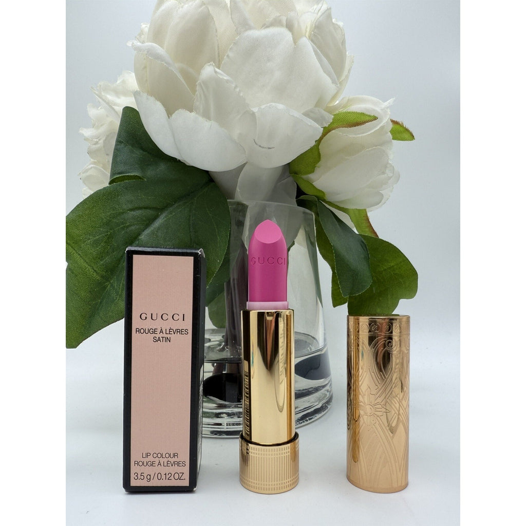 Gucci Beauty Satin Lipstick 400 Kimberley Rose 3.5g / .12oz Brand New In Box