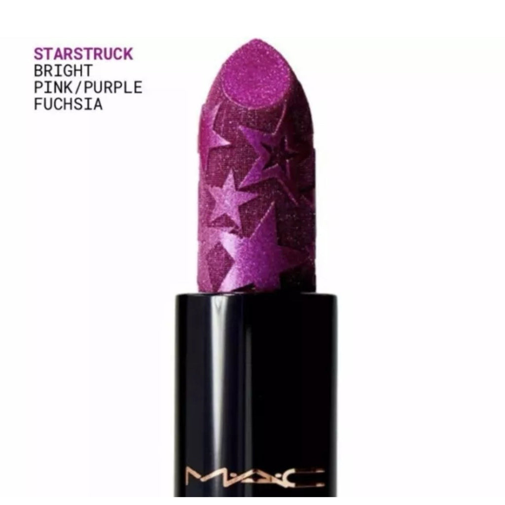 MAC Kiss of Stars Lipstick STARSTRUCK Pink/Purple Fuchsia