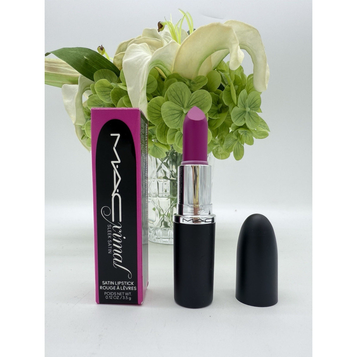 Mac M·A·CXIMAL SLEEK SATIN LIPSTICK 810 Popstar Pink .12oz / 3.5g