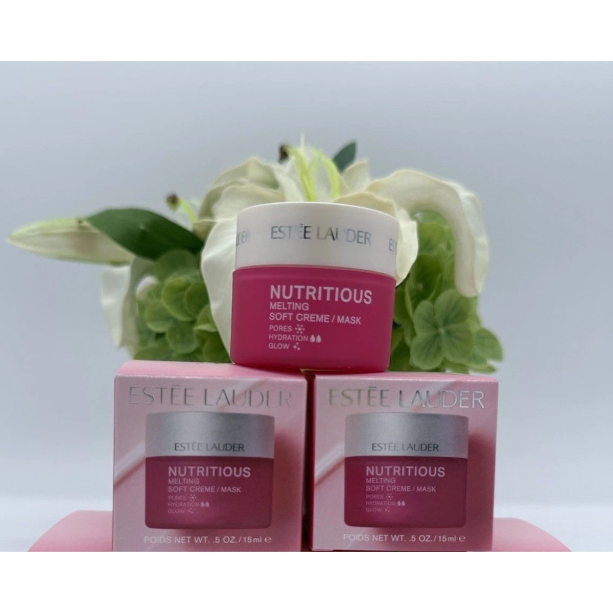 2 Estee Lauder Nutritious Melting Soft Creme Mask 0.5oz / 15mL Travel Size
