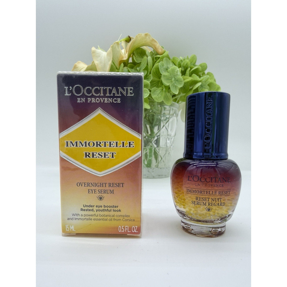 L'occitane En Provence Immortelle Reset Overnight Reset Eye Serum 0.5 oz / 15 mL