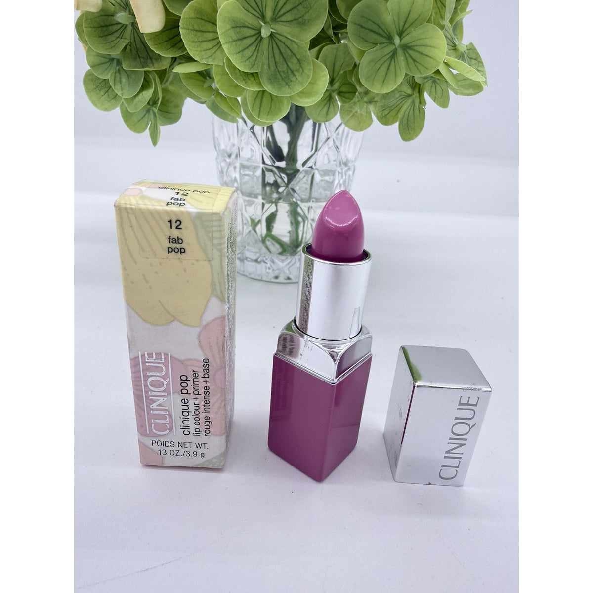 Clinique Pop Matte Lip Colour + Primer 12 FAB POP 0.13 Oz. / 3.9 g