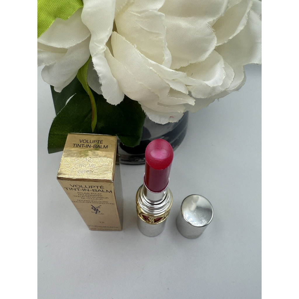 Ysl Yves Saint Laurent Volupte Tint In Balm 12 Try Me Berry .12oz / 3.5g