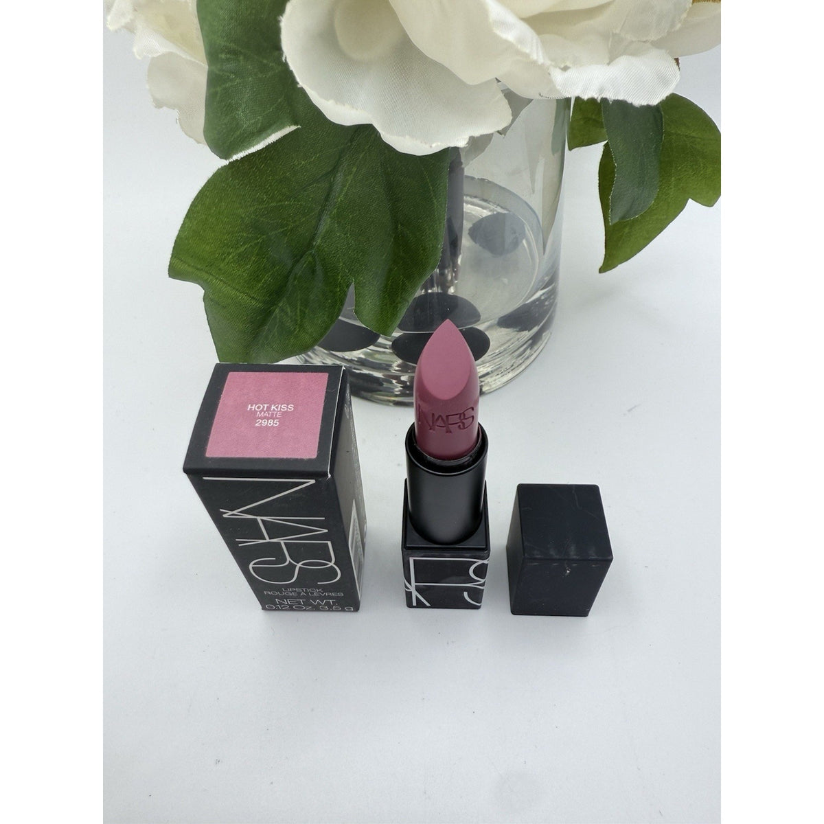 NARS Matte Lipstick Hot Kiss .12oz / 3.5g Full-Size