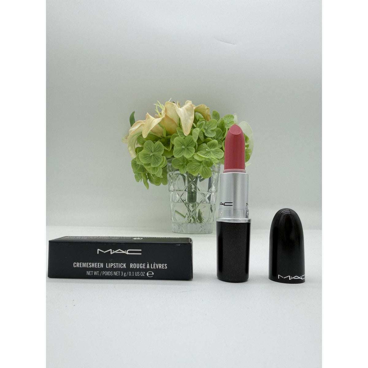 Mac CremeSheen Lipstick CORAL BLISS New In Box Full Size 3g / .1oz