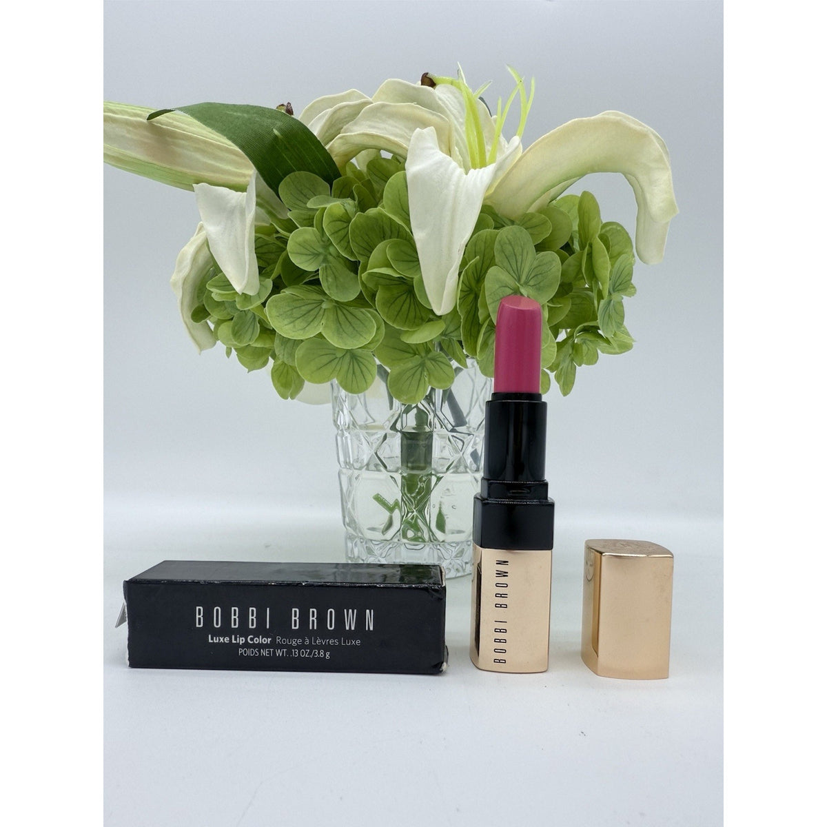 Bobbi Brown Luxe Lip Color 9 Spring pink .12 oz./3.5g Damage Box