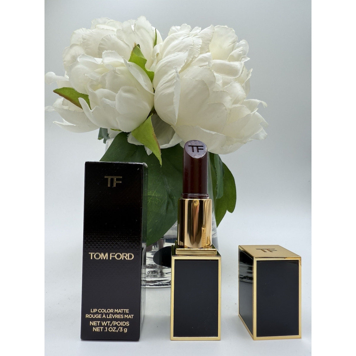 Tom Ford Lip Color Matte 10 BLACK DAHLIA .1oz / 3g