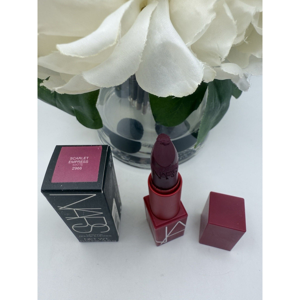 Nars Lipstick SCARLET EMPRESS Full Size 0.12 Oz. / 3.4 g Damage Tip