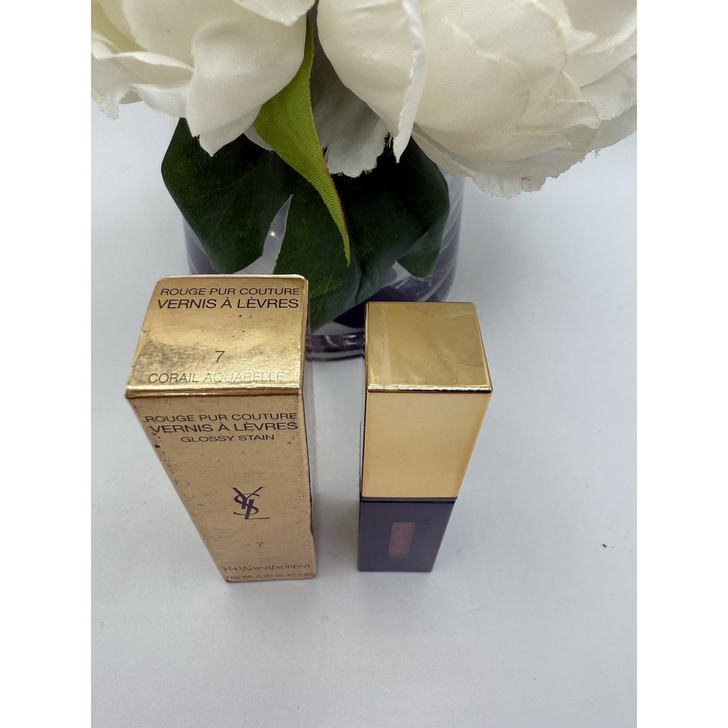 Yves Saint Laurent Rouge pur Couture Glossy Stain 7 Coral Aquarelle 6 ml / 0.2oz