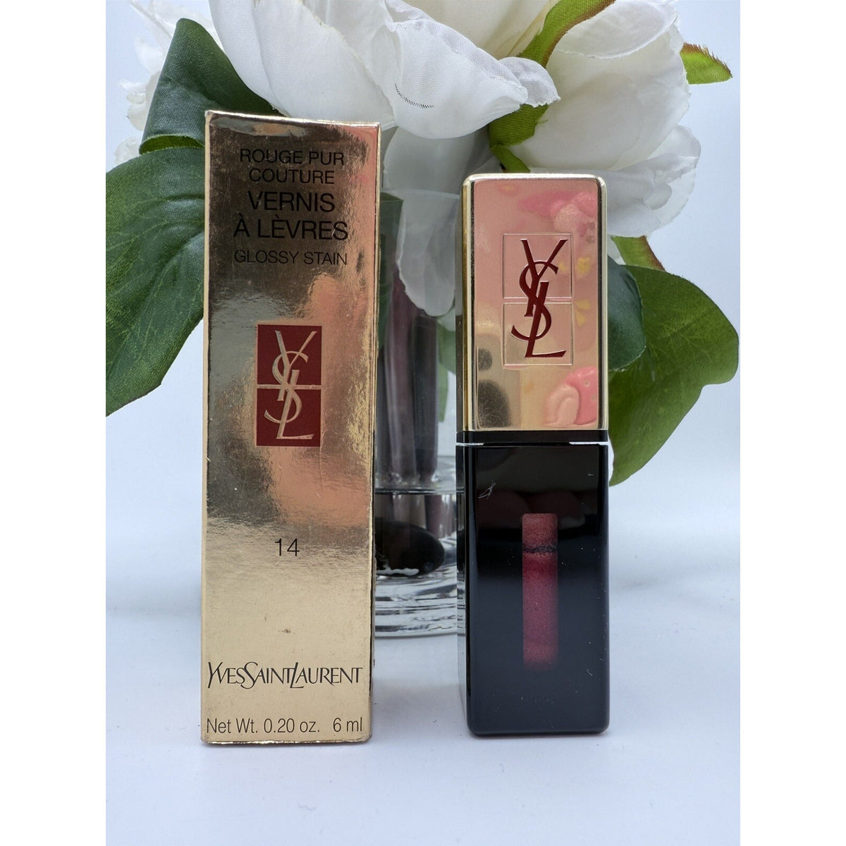 Yves Saint Laurent VERNIS A LEVRES GLOSSY STAIN 14-FUCHSIA DORE 6ml