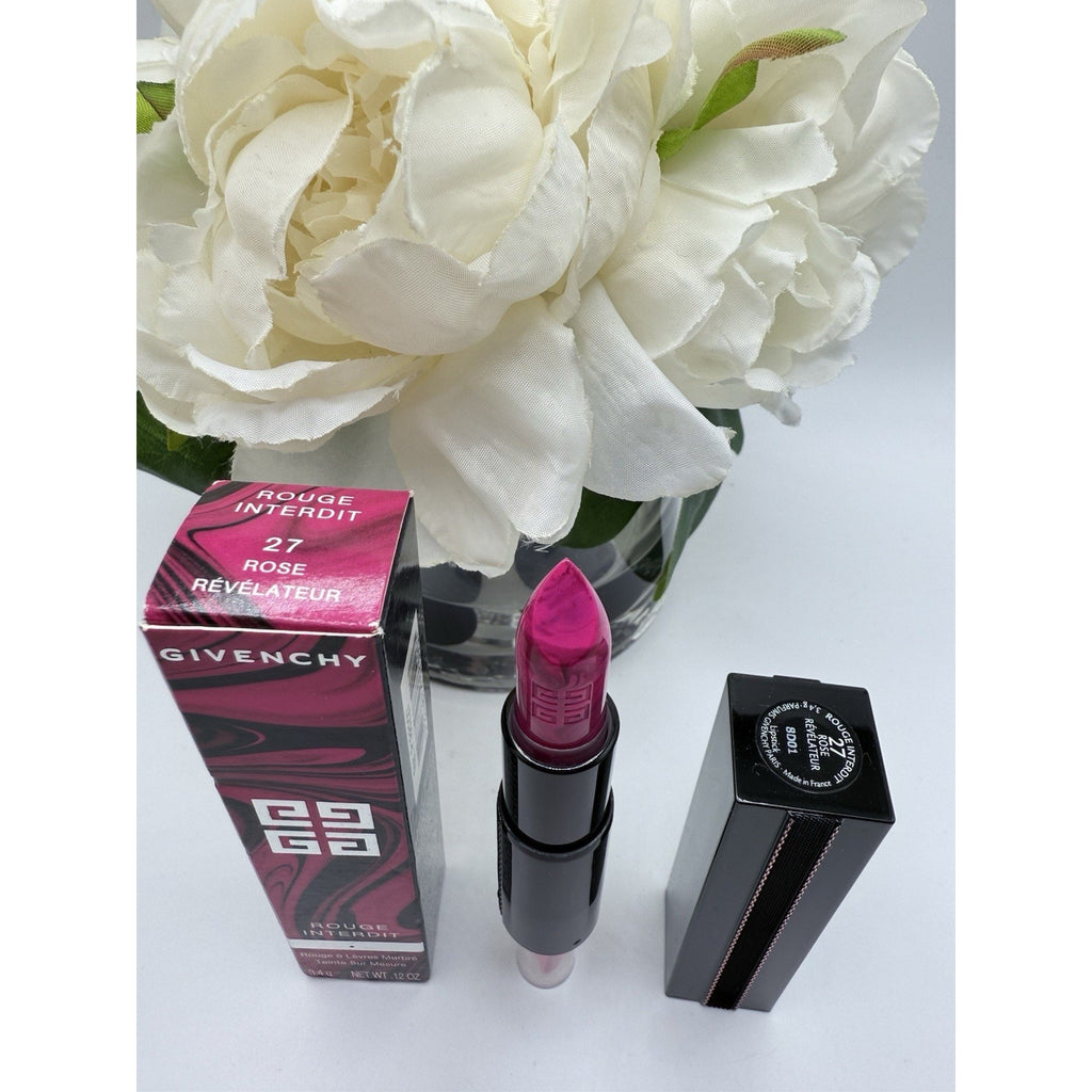 Givenchy Rouge Interdit Marbled Lipstick 27 Rose Revelateur 3.4g