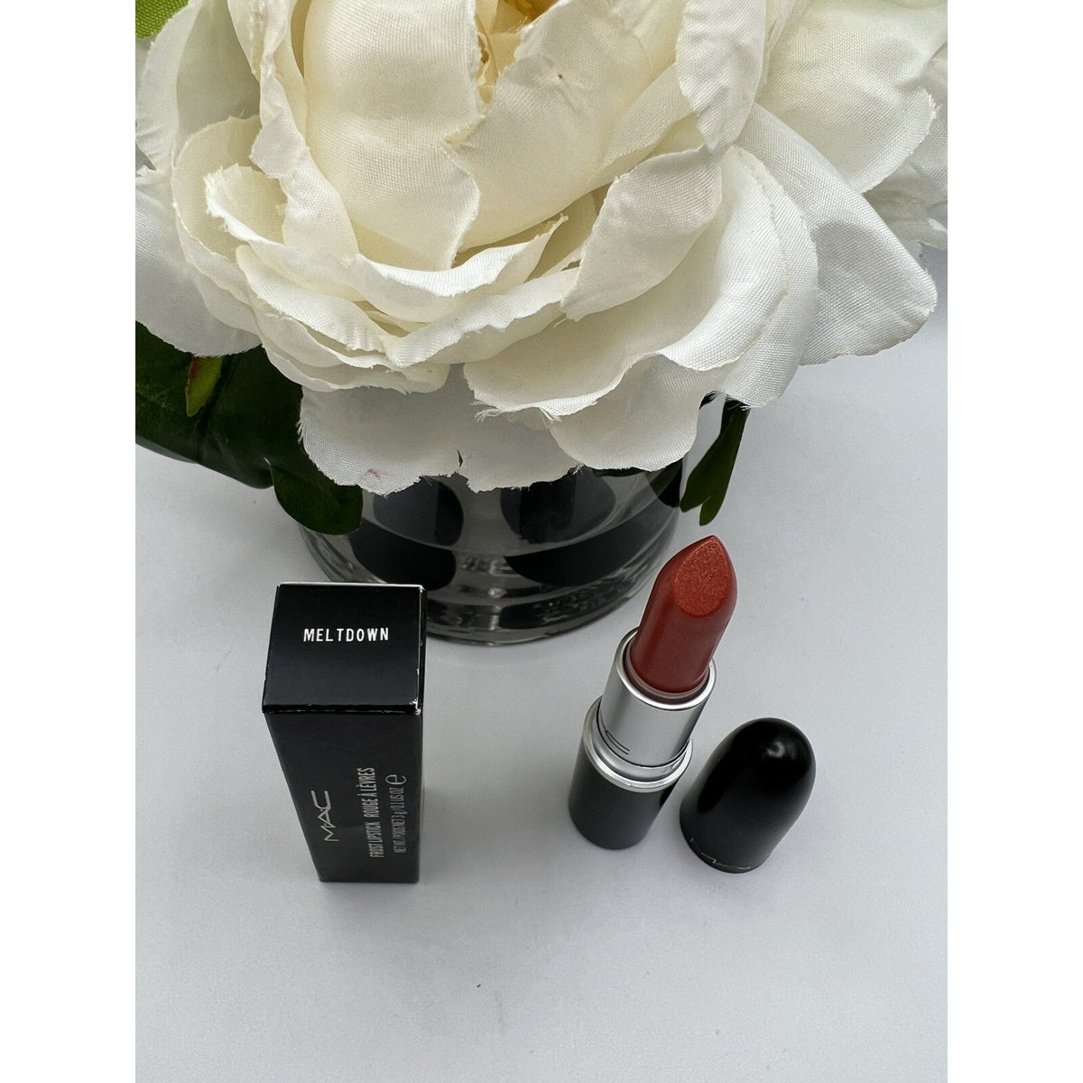 MAC Frost Lipstick MELTDOWN New In Box Full Size Discontinued