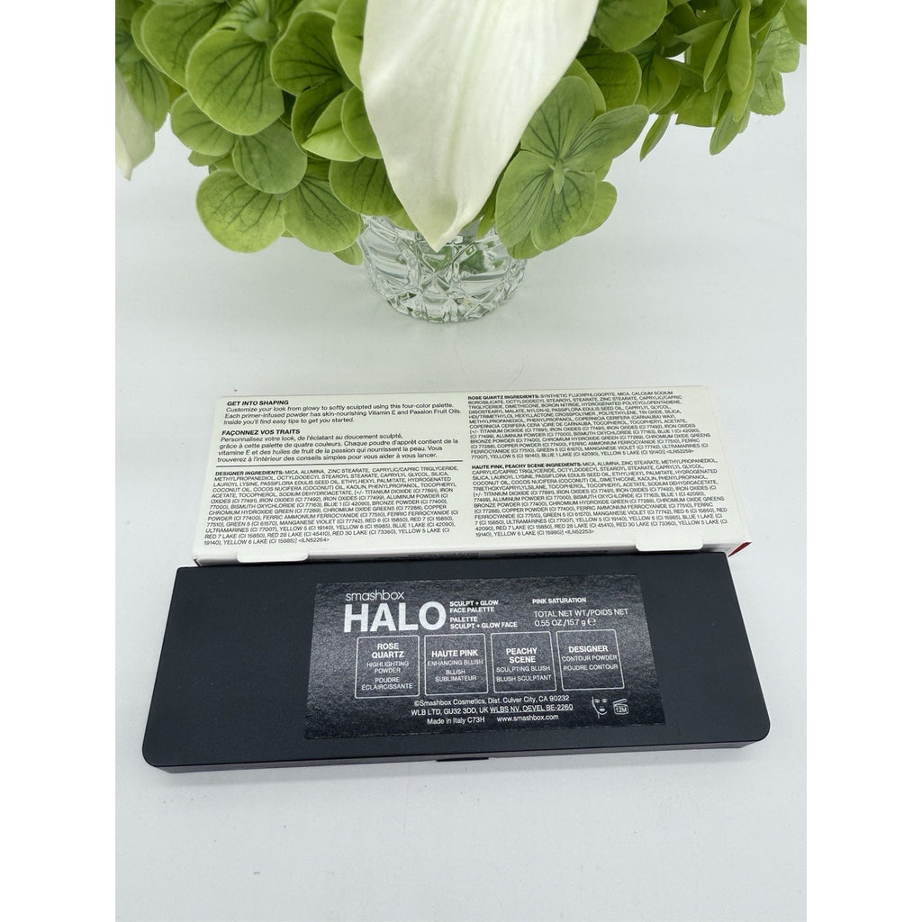Smashbox Halo Sculpt Glow Palette Contour Blush Highlighter - Pink Saturation