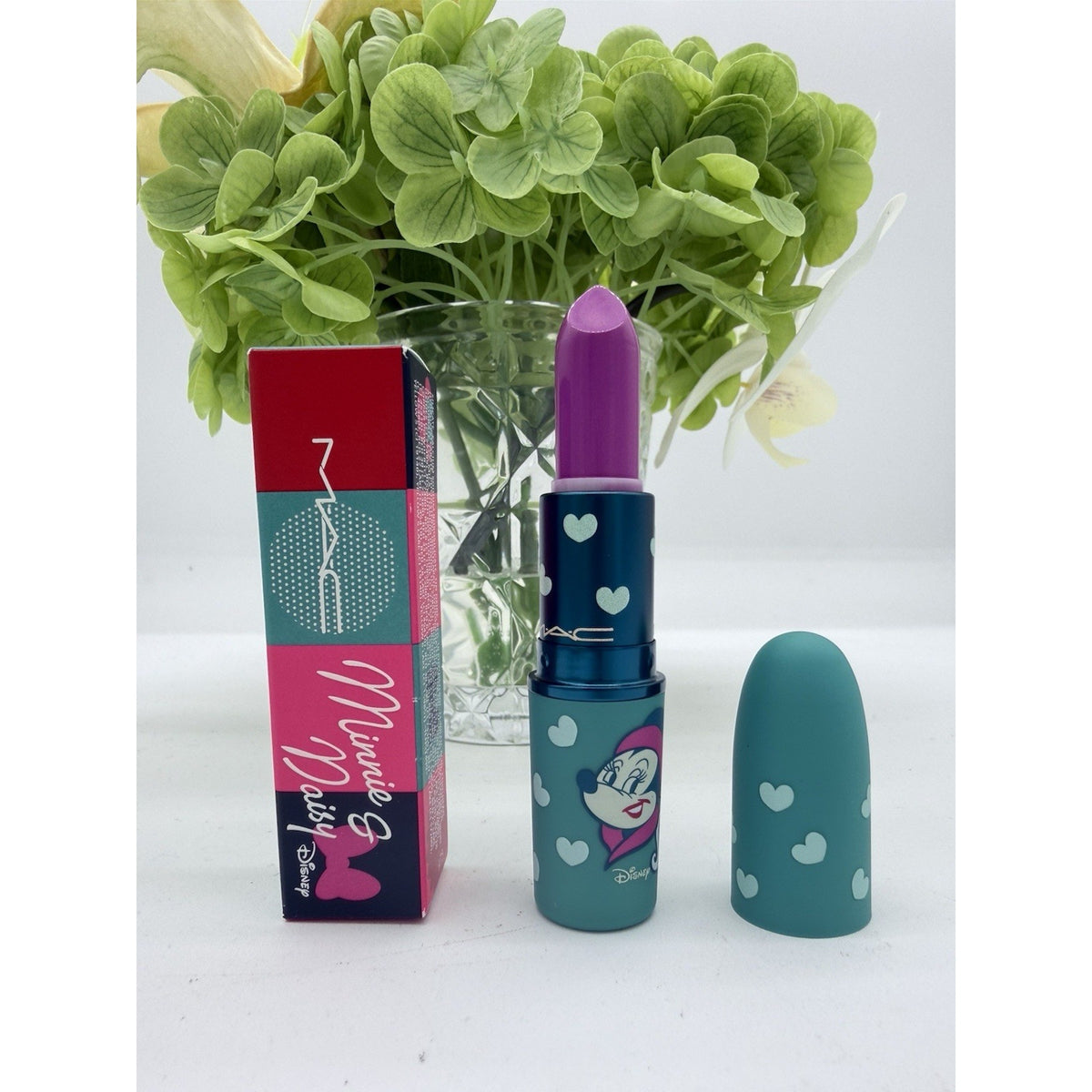MAC Lusterglass Lipstick Disney Minnie & DAISY GAL PALS Full Size 0.10 OZ