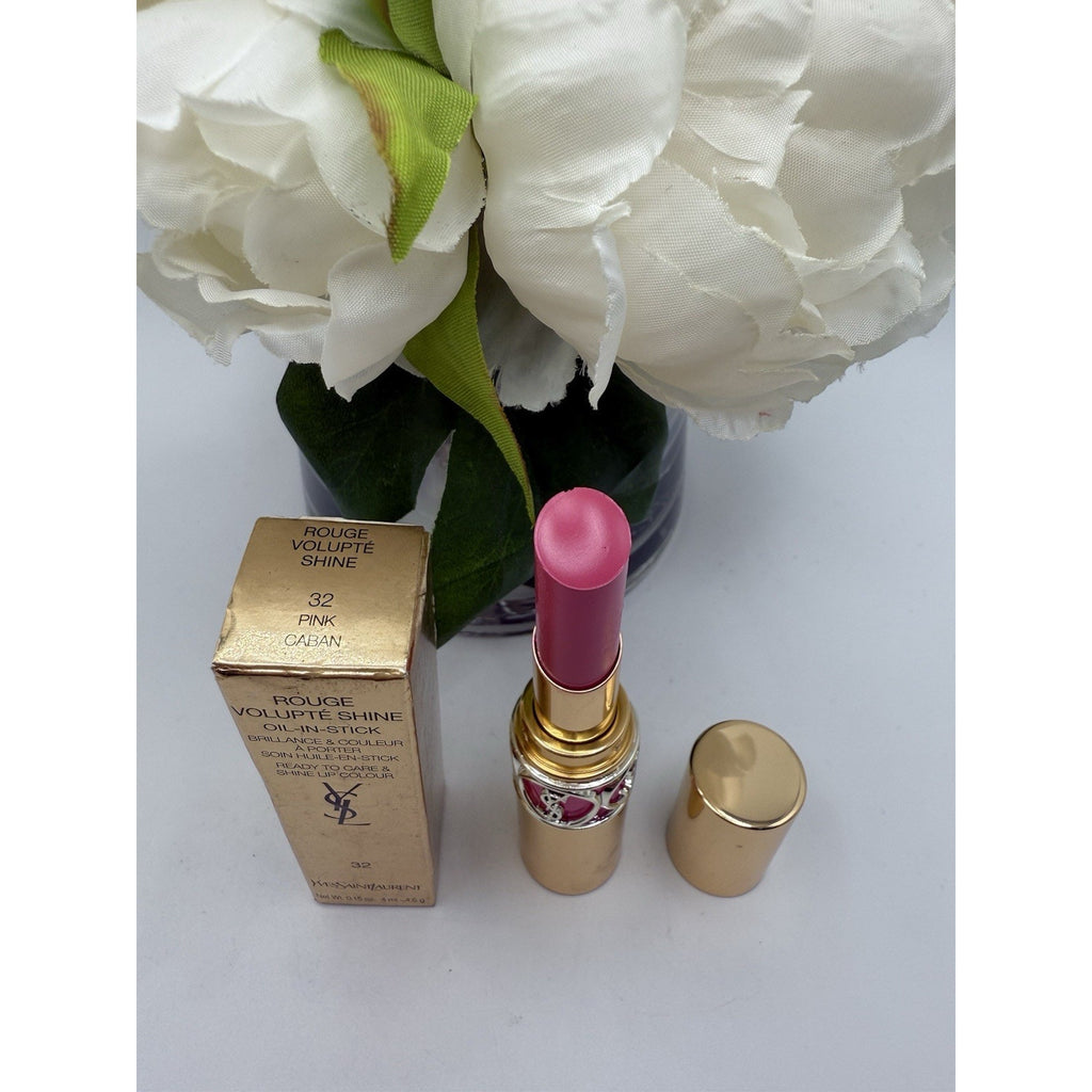 Yves Saint Laurent rouge volupte shine oil-in-stick lipstick 32 Pink Caban .15oz