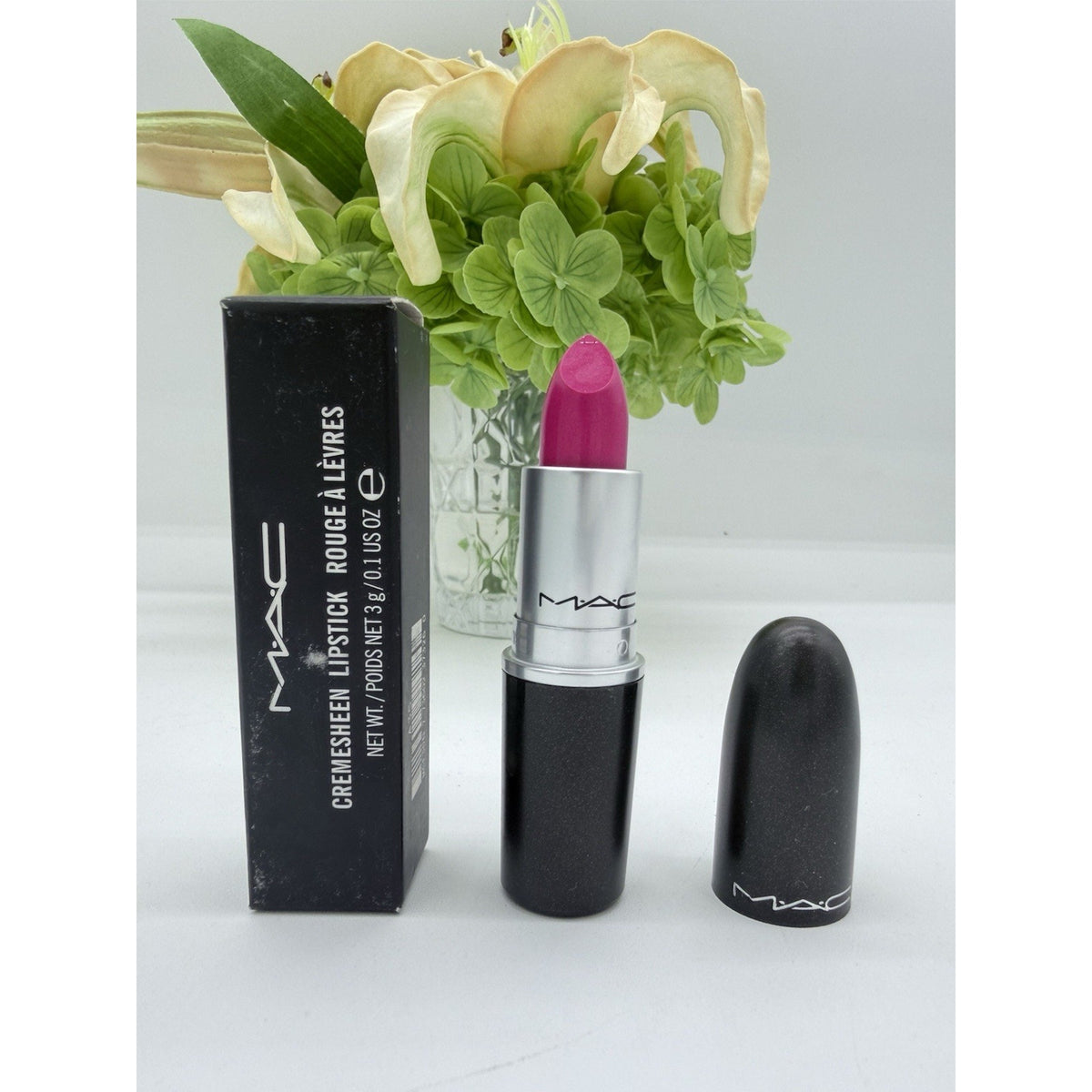 MAC Cremesheen Lipstick PICKLED PLUM Full Size 3g / 0.1oz