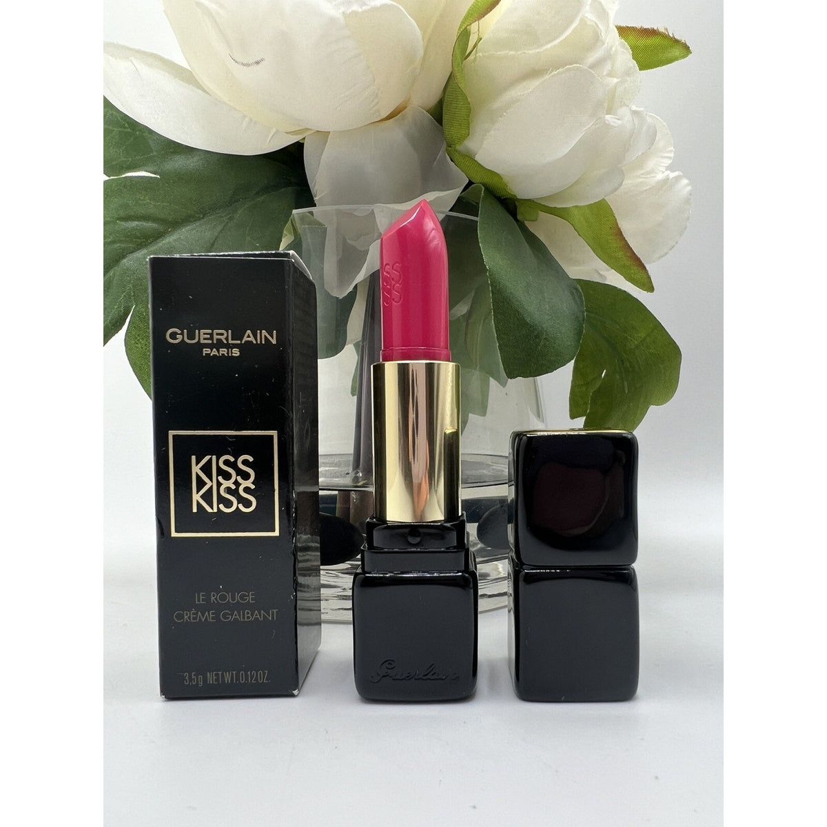 GUERLAIN KISS KISS CREAMY SHAPING LIP COLOUR 361 EXCESSIVE ROSE 3.5 G/0.12 OZ