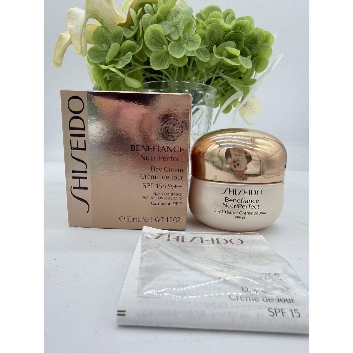 Shiseido Benefiance NutriPerfect Day Cream SPF 15 1.7oz / 50ml NEW IN BOX