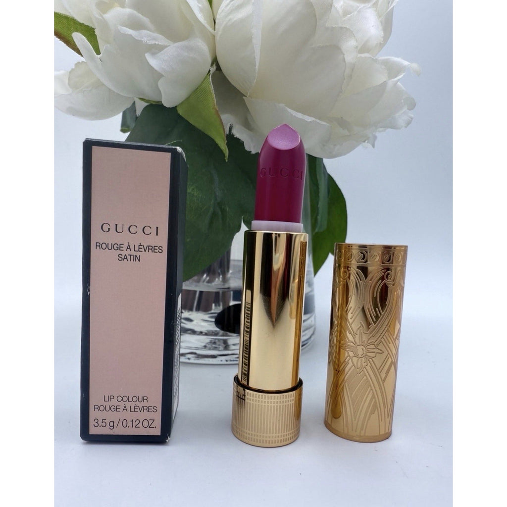 GUCCI Rouge A Levers Satin Lip Colour 404 Cassie Magenta 3.5g / .12oz