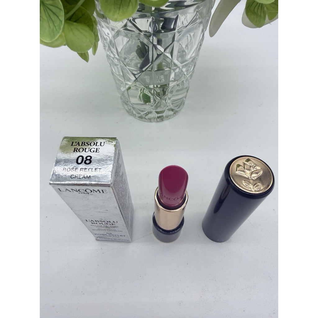 Lancome L’ABSOLU ROUGE Lipstick 08 Rose Reflet Cream 0.12 oz New in Box