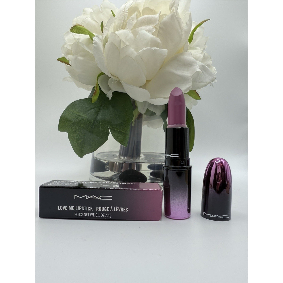 MAC Love Me Lipstick 412 PURE NONCHALANCE Full Size 0.1 Oz New In Box