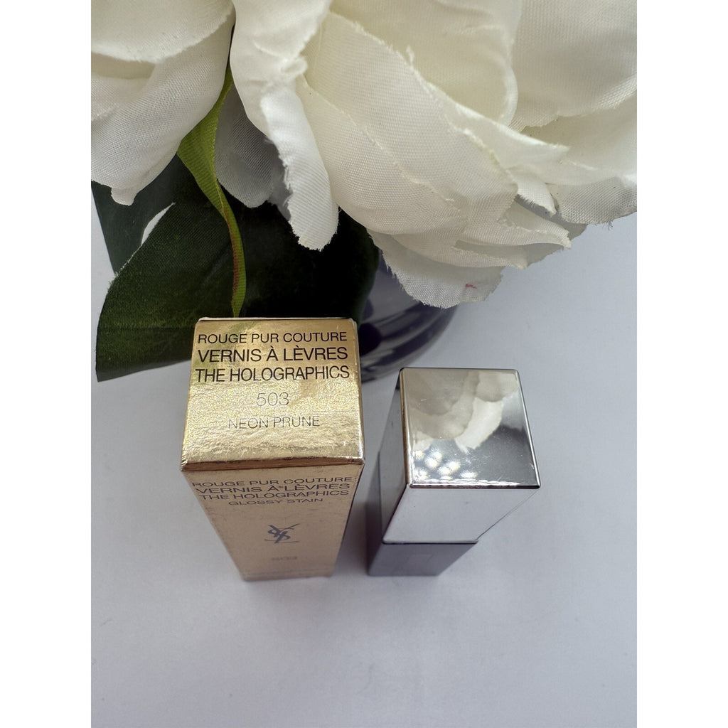Ysl Yves Saint Laurent The Holographics Glossy Stain 503 NEON PRUNE 0.2oz / 6ml