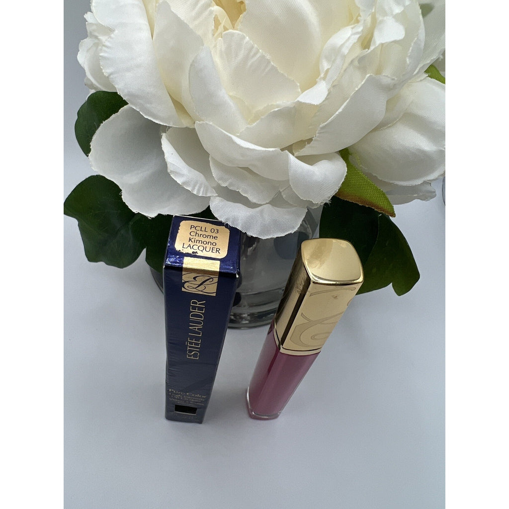 Estee Lauder Pure Color High Intensity Lip Laquer PCLL 03 Chrome Kimono Lacquer