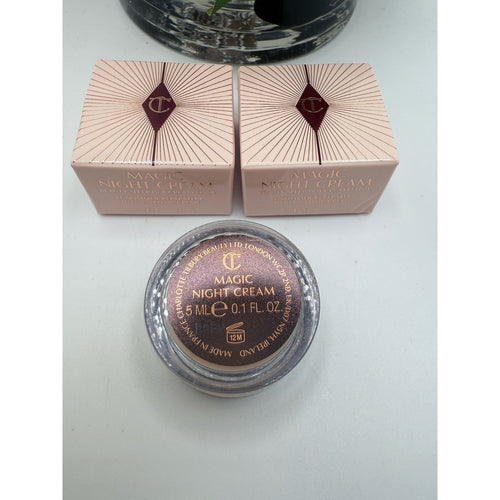 2 Charlotte Tilbury Magic Night Cream Moisturizer 5ml / 0.1 oz Each