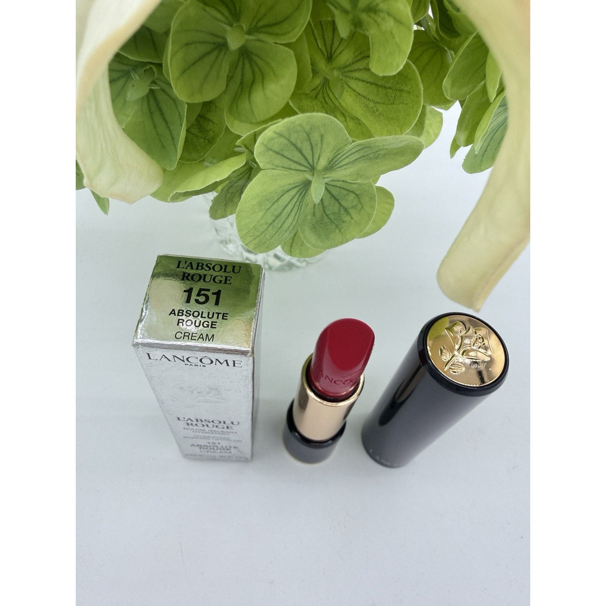 Lancome L’Absolu Rouge Lipstick 151 Absolute Rouge Cream 3.4g / .12oz
