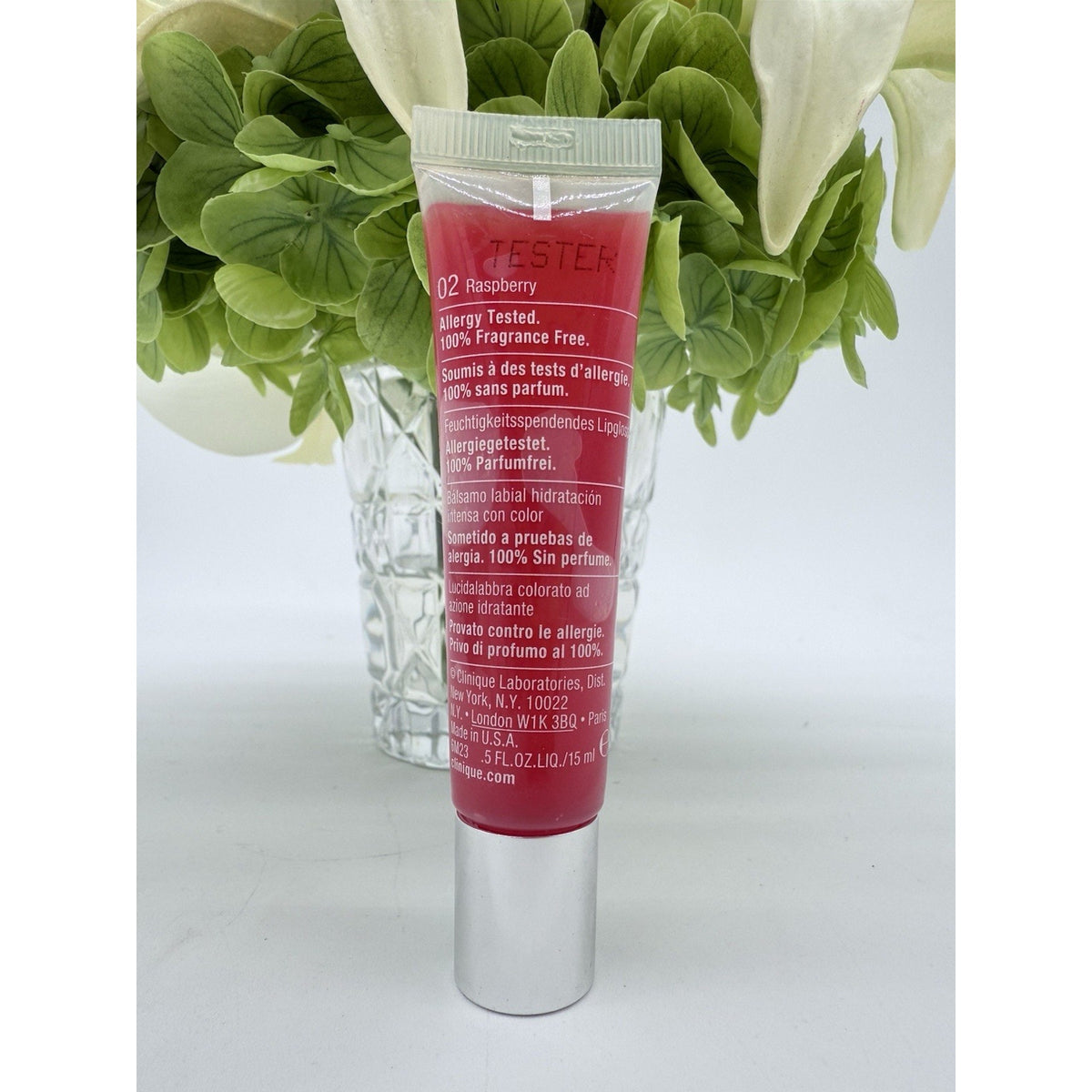 Clinique Superbalm Moisturizing Gloss 02 Raspberry .5oz / 15ml