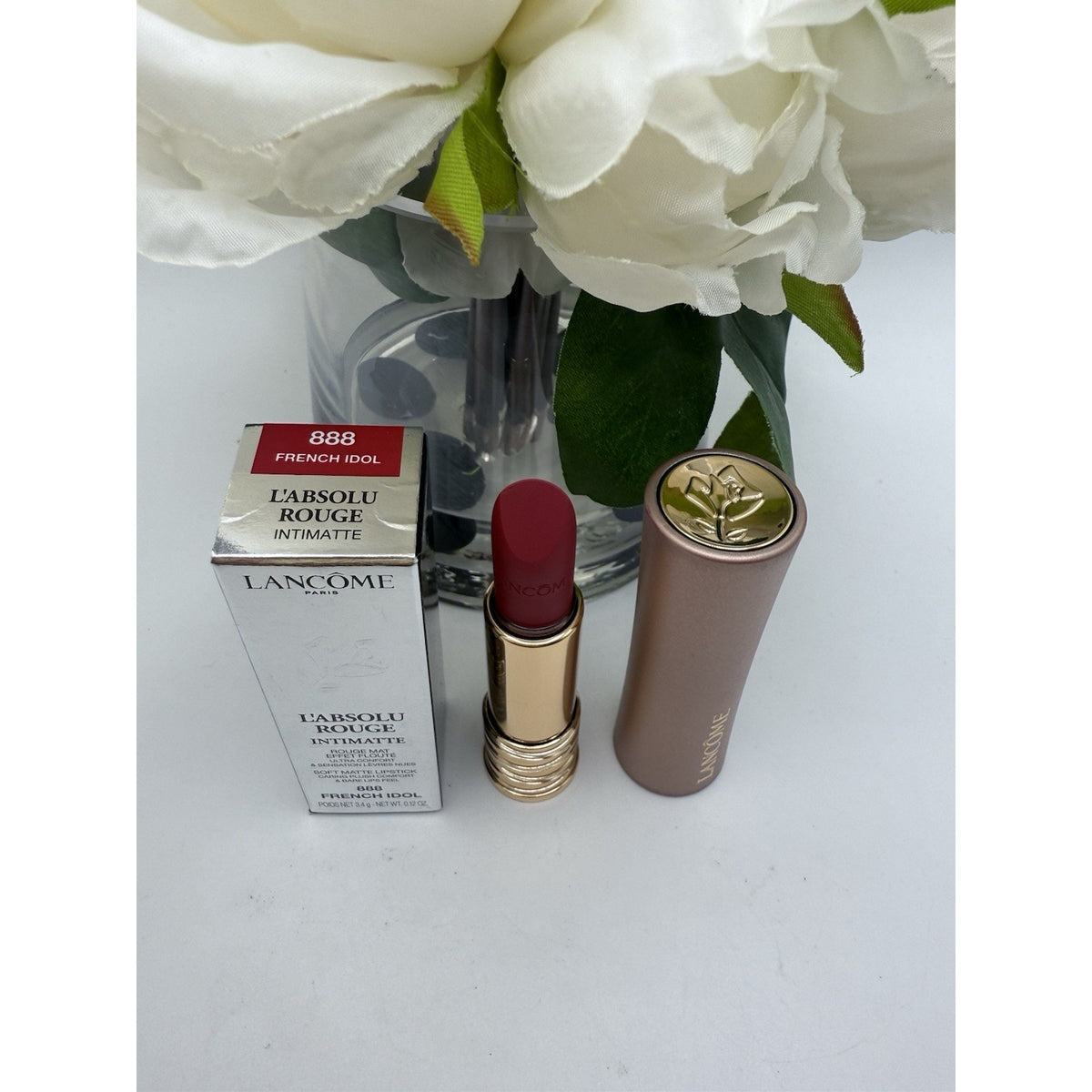 Lancome L'Absolu Rouge Intimatte Soft Matte Lipstick 888 French Idol 3.4g