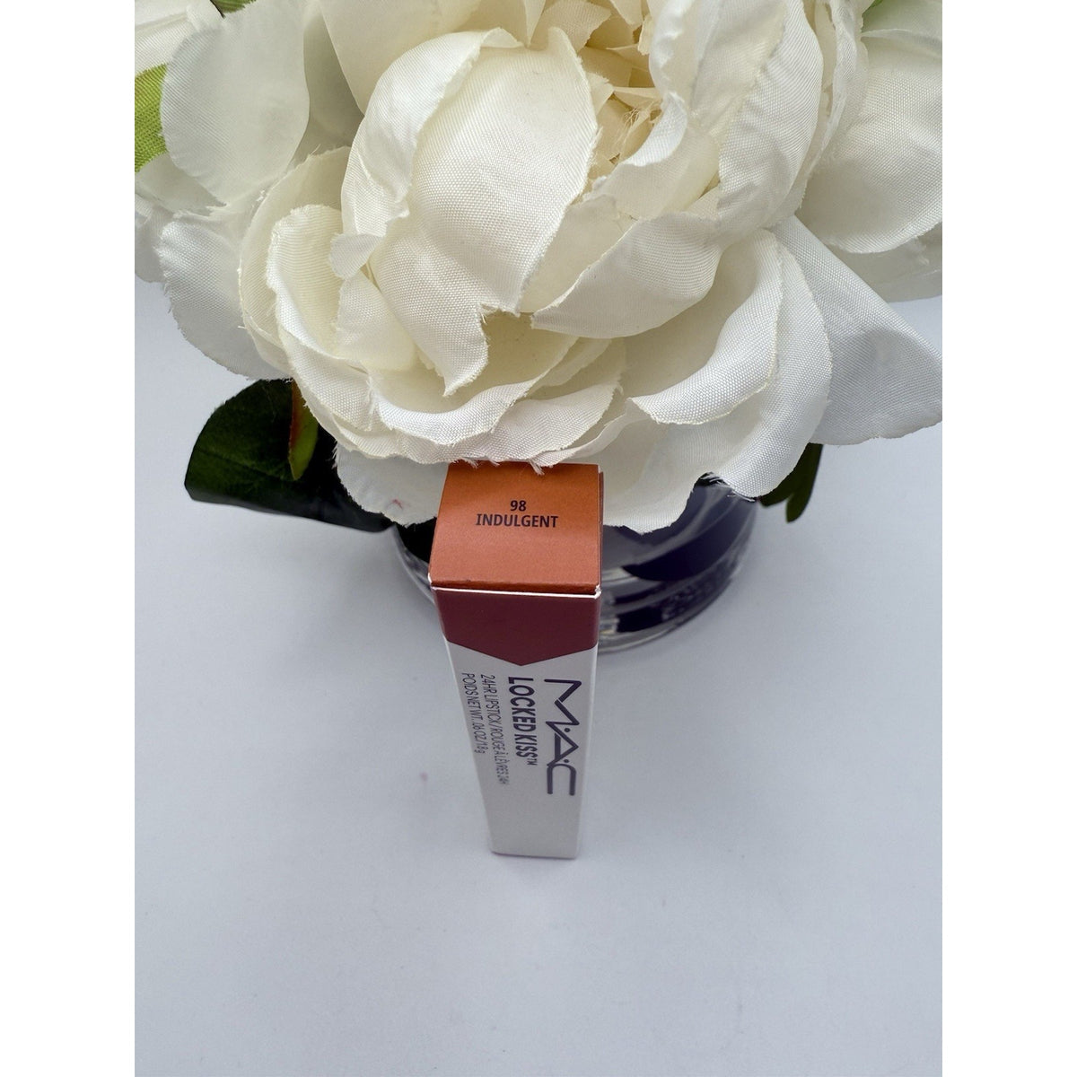 MAC Lipstick LOCKED KISS 24HR Lipstick 98 Indulgent .06oz/1.8g New In Box