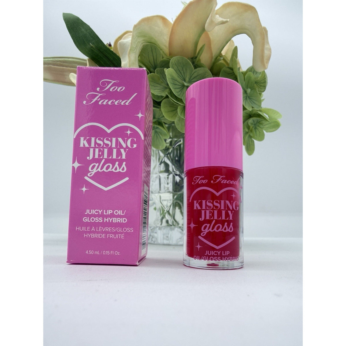 Too Faced Kissing Jelly Gloss In Cherry Pie 4.5 mL / 0.15 oz