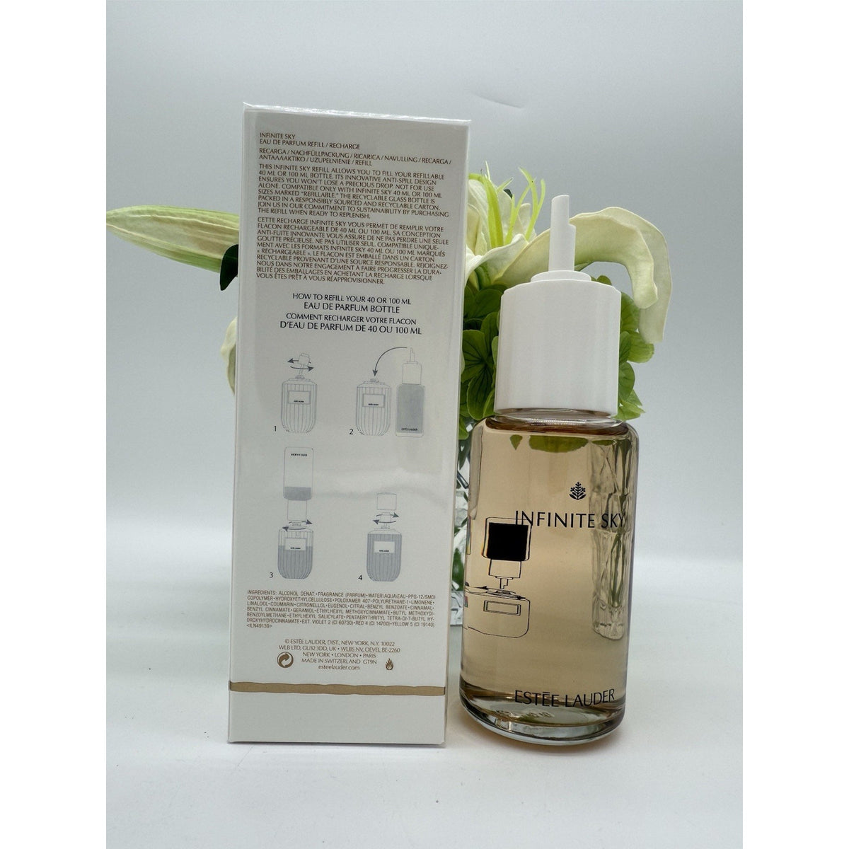 Estee Lauder Infinite Sky Eau de Parfum Unisex 3.4 Oz / 100ml refill Sealed