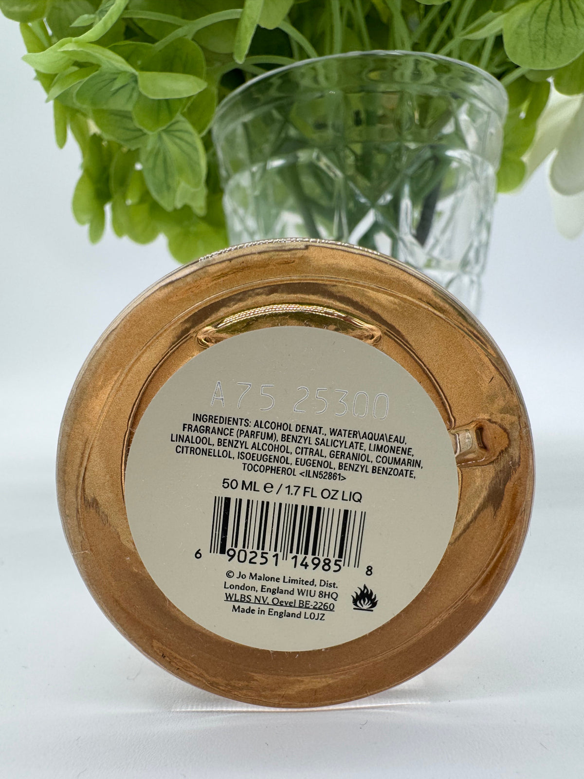 Jo Malone Beach Blossom Cologne 50 mL bottom label